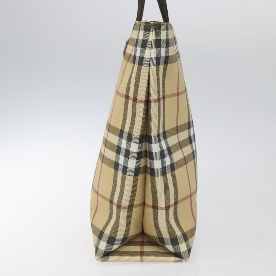 Burberry Nova Check Beige Canvas Tote Bag ( )
