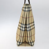 Burberry Nova Check Beige Canvas Tote Bag ( )