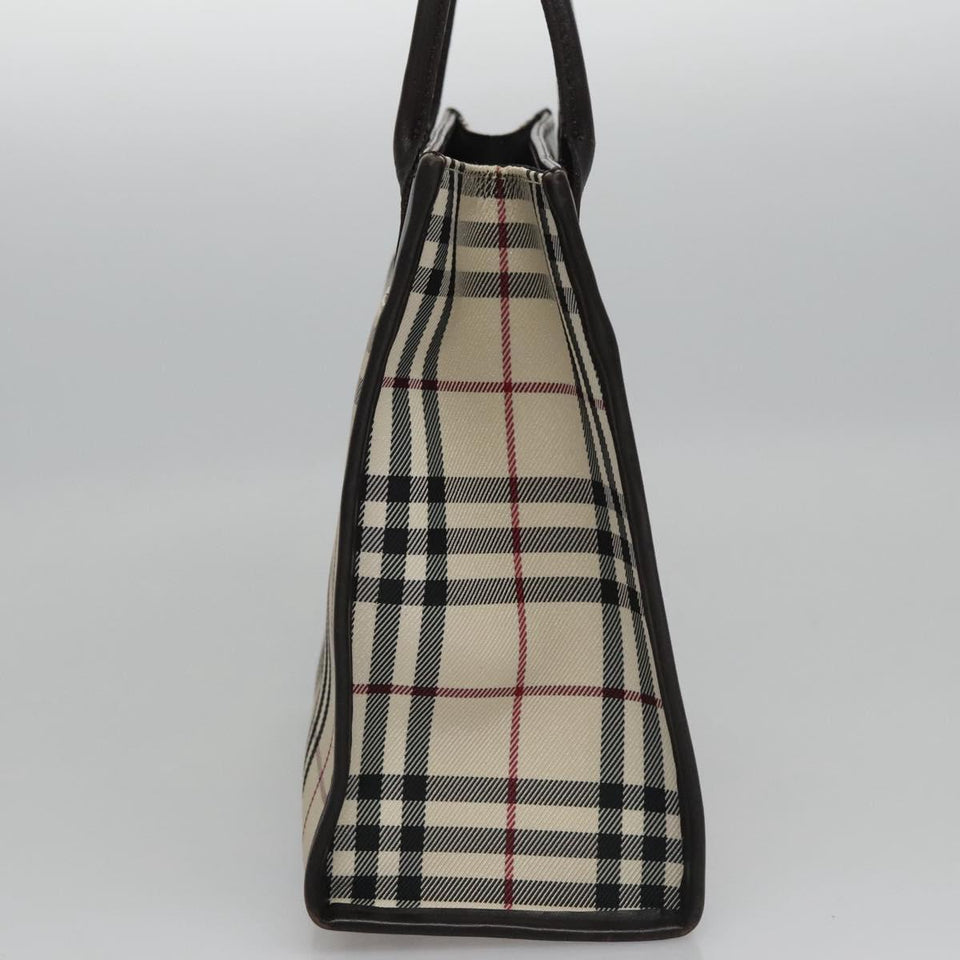 Burberry Nova Check Beige Canvas Handbag ( )