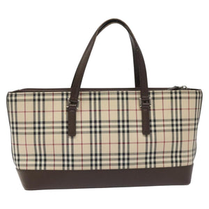 Burberry Nova Check Beige Canvas Tote Bag ( )