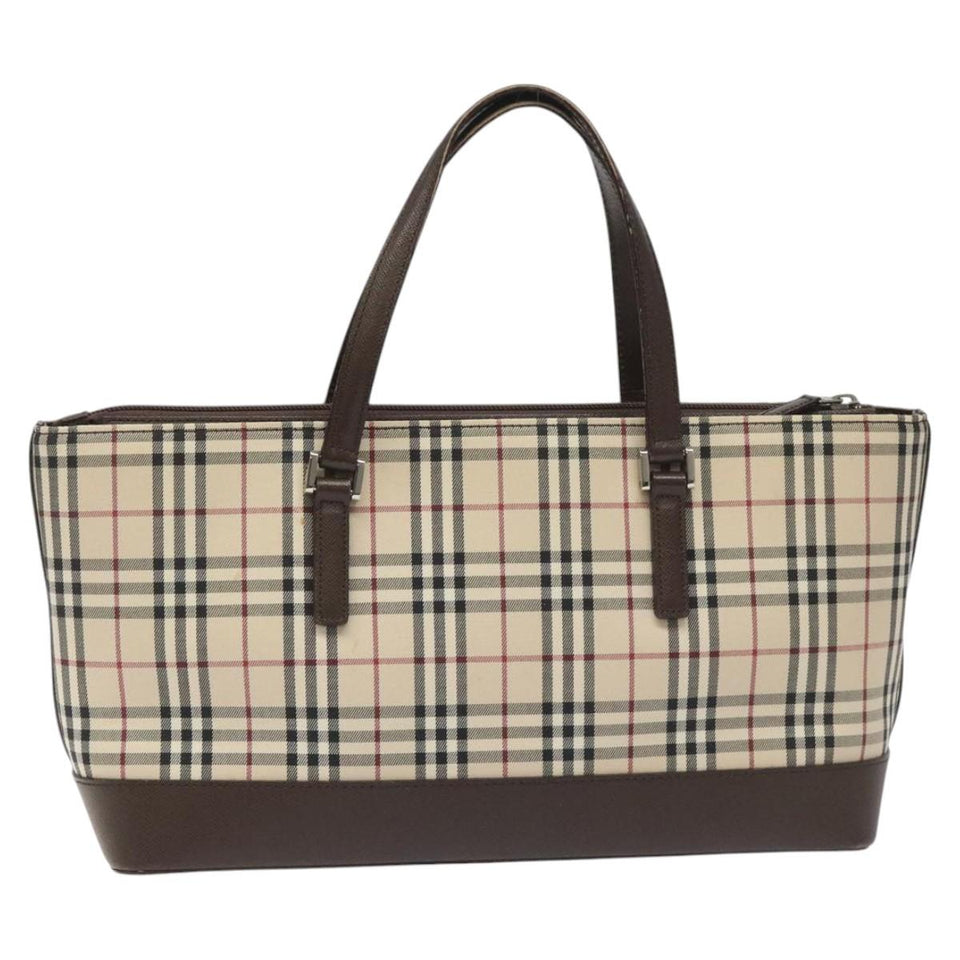 Burberry Nova Check Beige Canvas Tote Bag ( )
