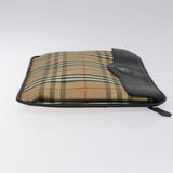 Burberry Nova Check Beige Canvas Clutch Bag ( )