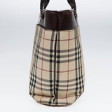 Burberry Nova Check Beige Canvas Handbag ( )