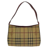Burberry Nova Check Beige Canvas Shoulder Bag ( )