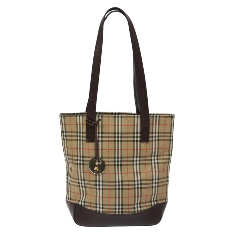 Burberry Nova Check Beige Canvas Tote Bag ( )