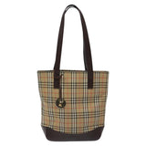 Burberry Nova Check Beige Canvas Tote Bag ( )