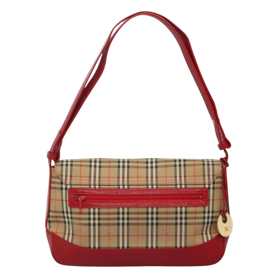 Burberry Nova Check Beige Canvas Shoulder Bag ( )