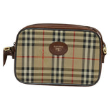 Burberry Nova Check Beige Canvas Shoulder Bag ( )
