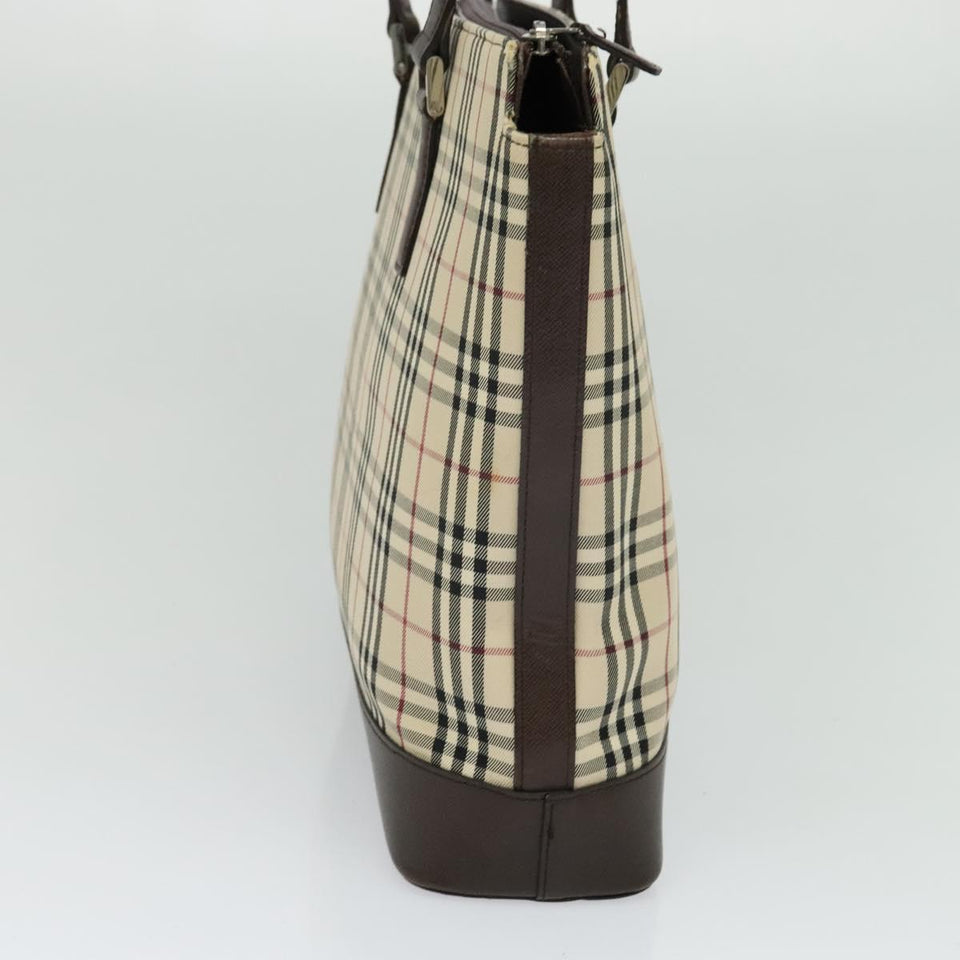 Burberry Nova Check Beige Canvas Tote Bag ( )