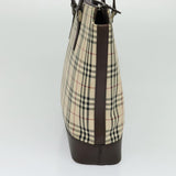 Burberry Nova Check Beige Canvas Tote Bag ( )