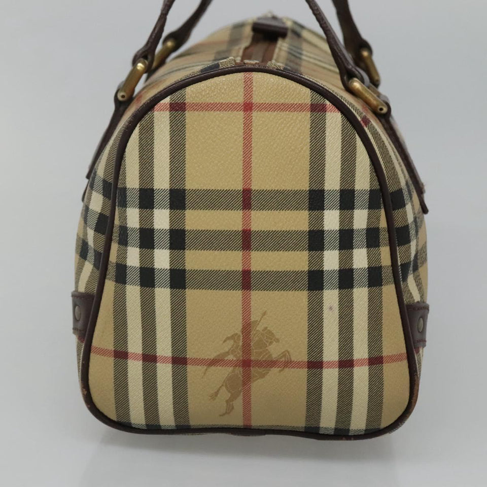 Burberry Haymarket Beige Canvas Handbag ( )