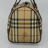 Burberry Haymarket Beige Canvas Handbag ( )
