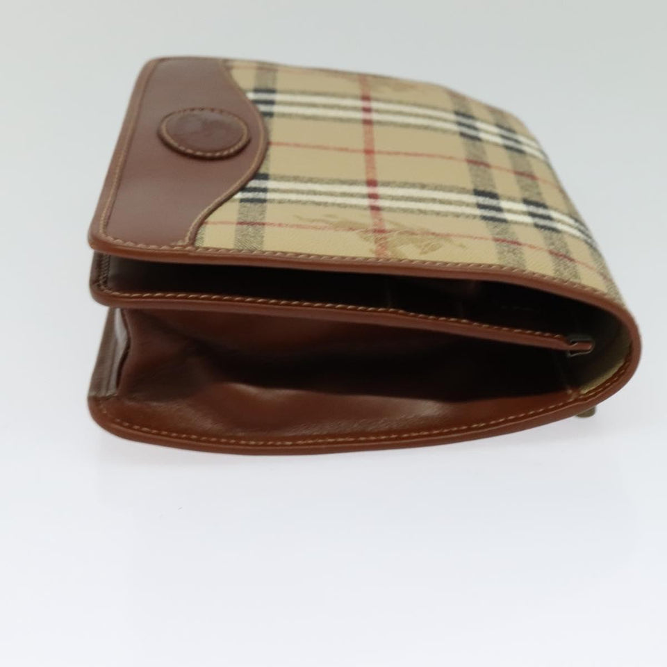 Burberry Nova Check Beige Canvas Clutch Bag ( )