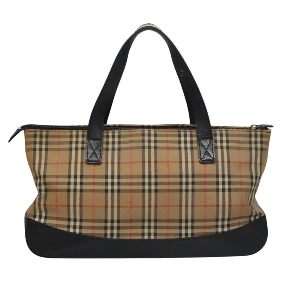 Burberry Nova Check Beige Canvas Handbag ( )