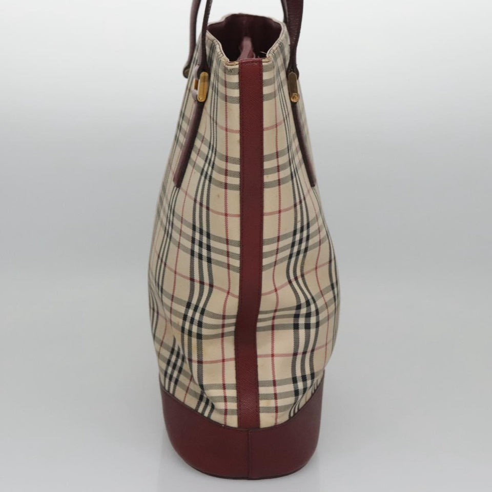 Burberry Nova Check Beige Canvas Tote Bag ( )