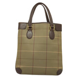 Burberry Nova Check Tote Khaki Canvas Tote Bag ( )
