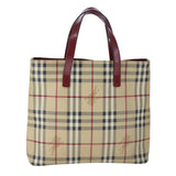Burberry Nova Check Beige Canvas Tote Bag ( )