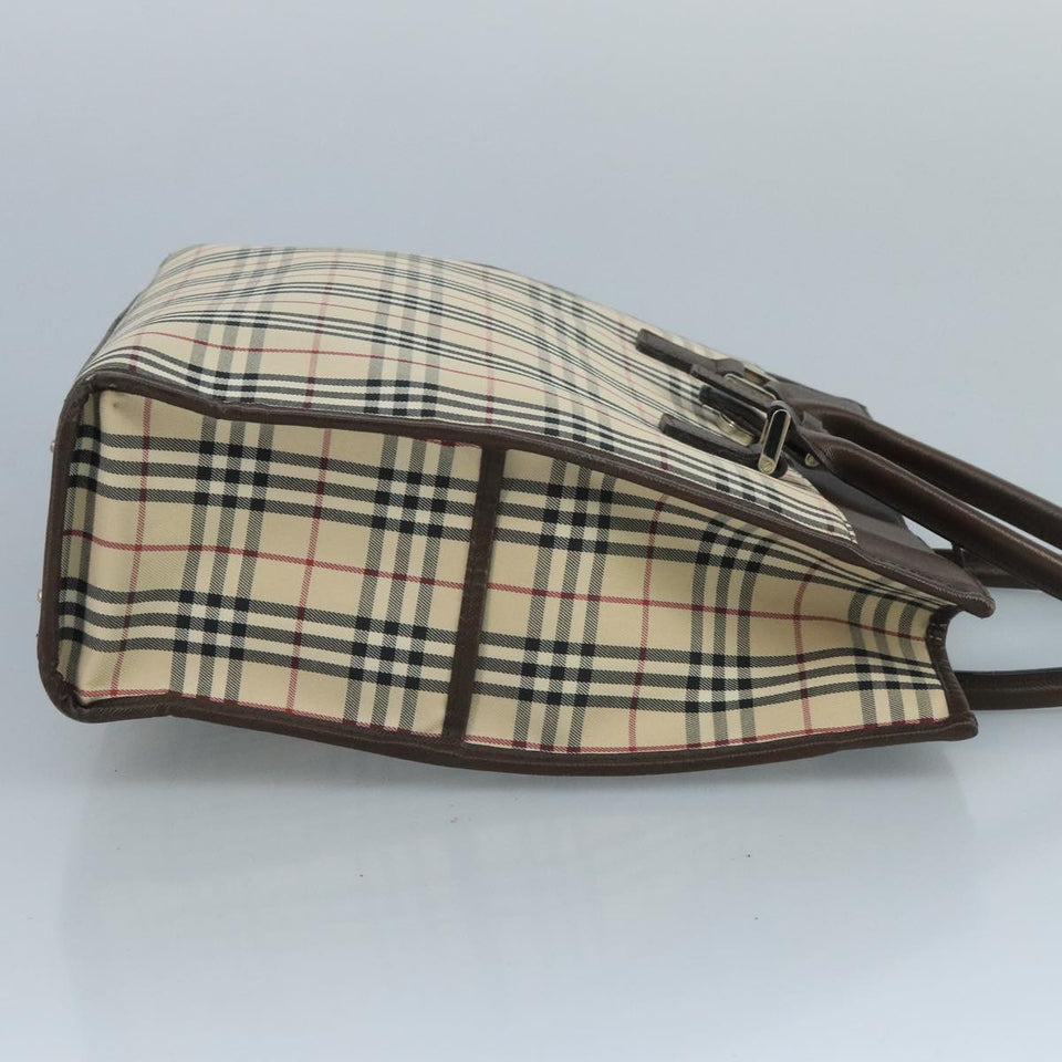 Burberry Nova Check Beige Canvas Tote Bag ( )