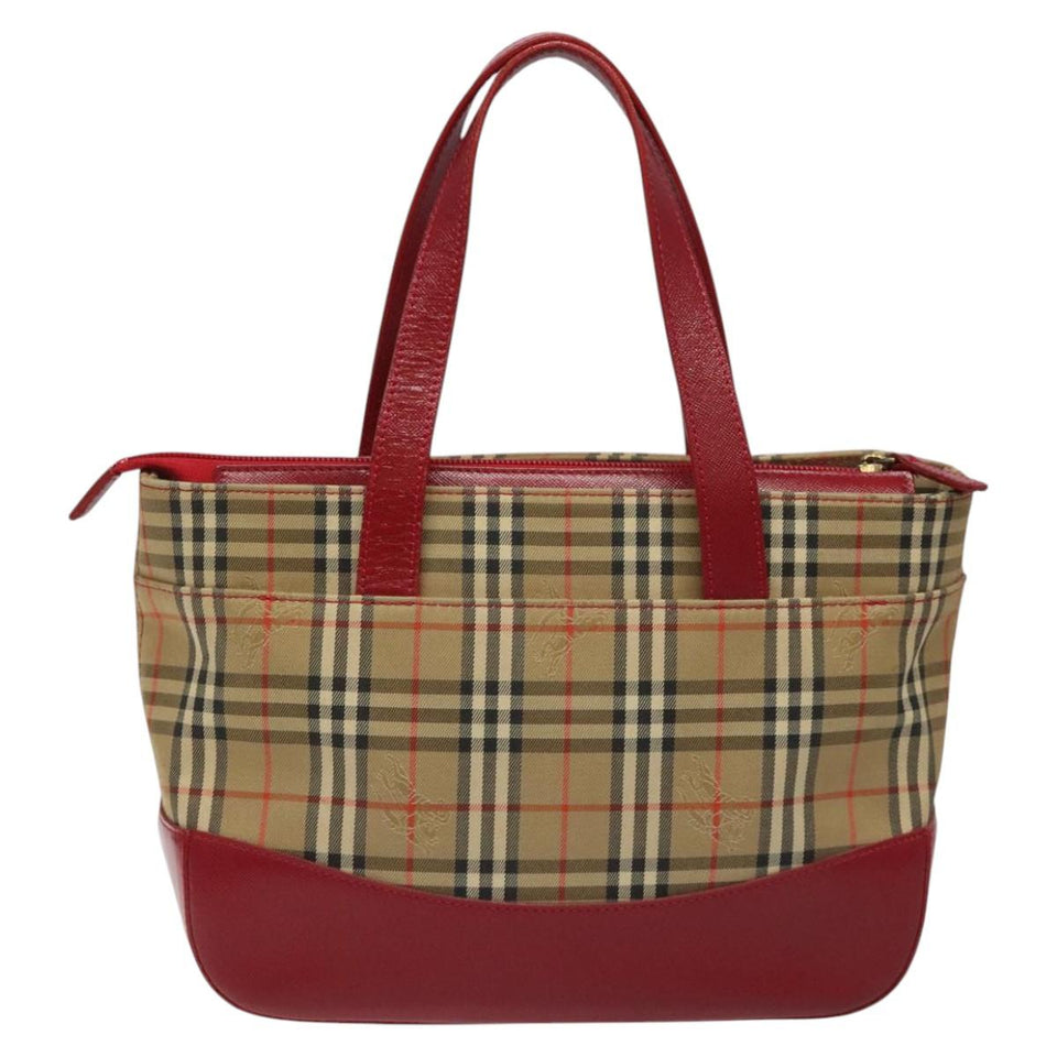 Burberry Nova Check Beige Canvas Handbag ( )