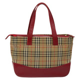 Burberry Nova Check Beige Canvas Handbag ( )