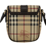 Burberry Nova Check Beige Canvas Shoulder Bag ( )