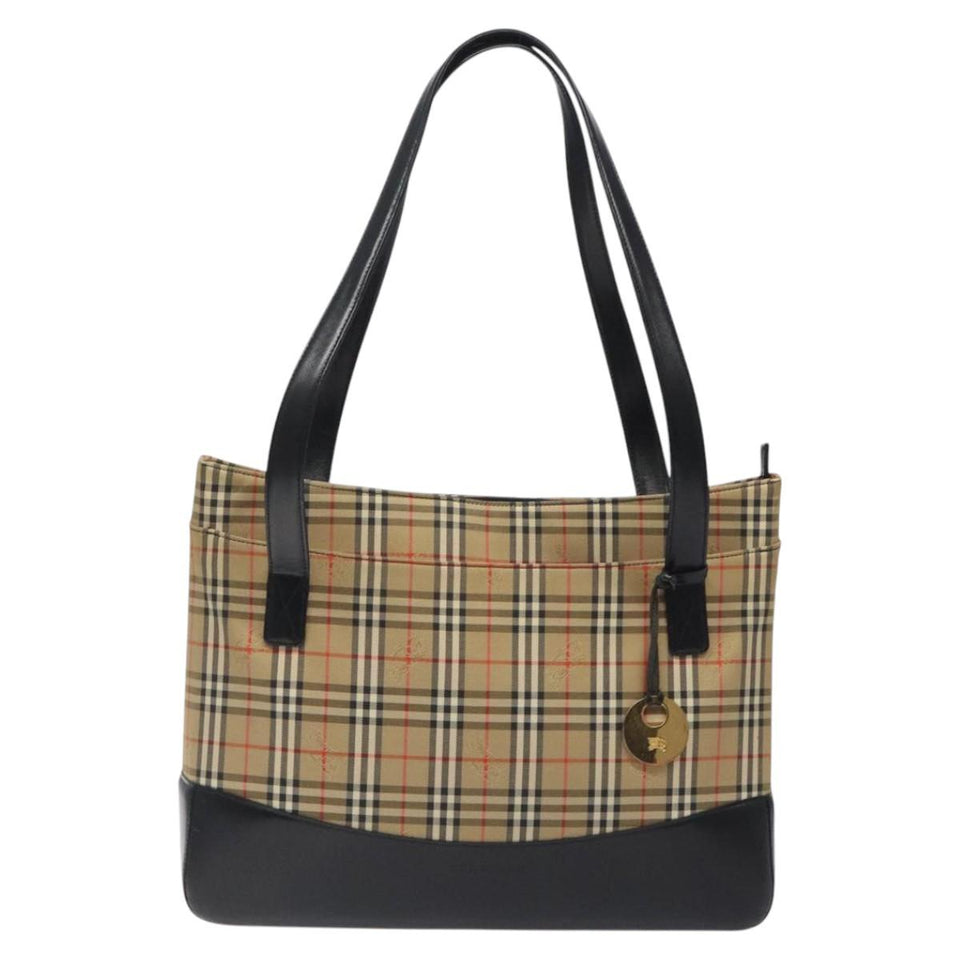 Burberry Nova Check Beige Canvas Tote Bag ( )