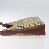 Burberry Haymarket Beige Canvas Shoulder Bag ( )
