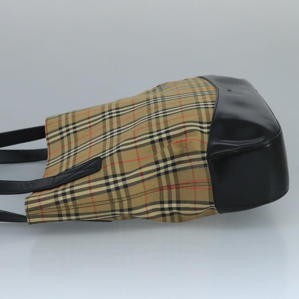 Burberry Nova Check Beige Canvas Tote Bag ( )