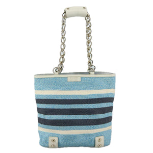 Burberry Blue Wicker Shoulder Bag ( )