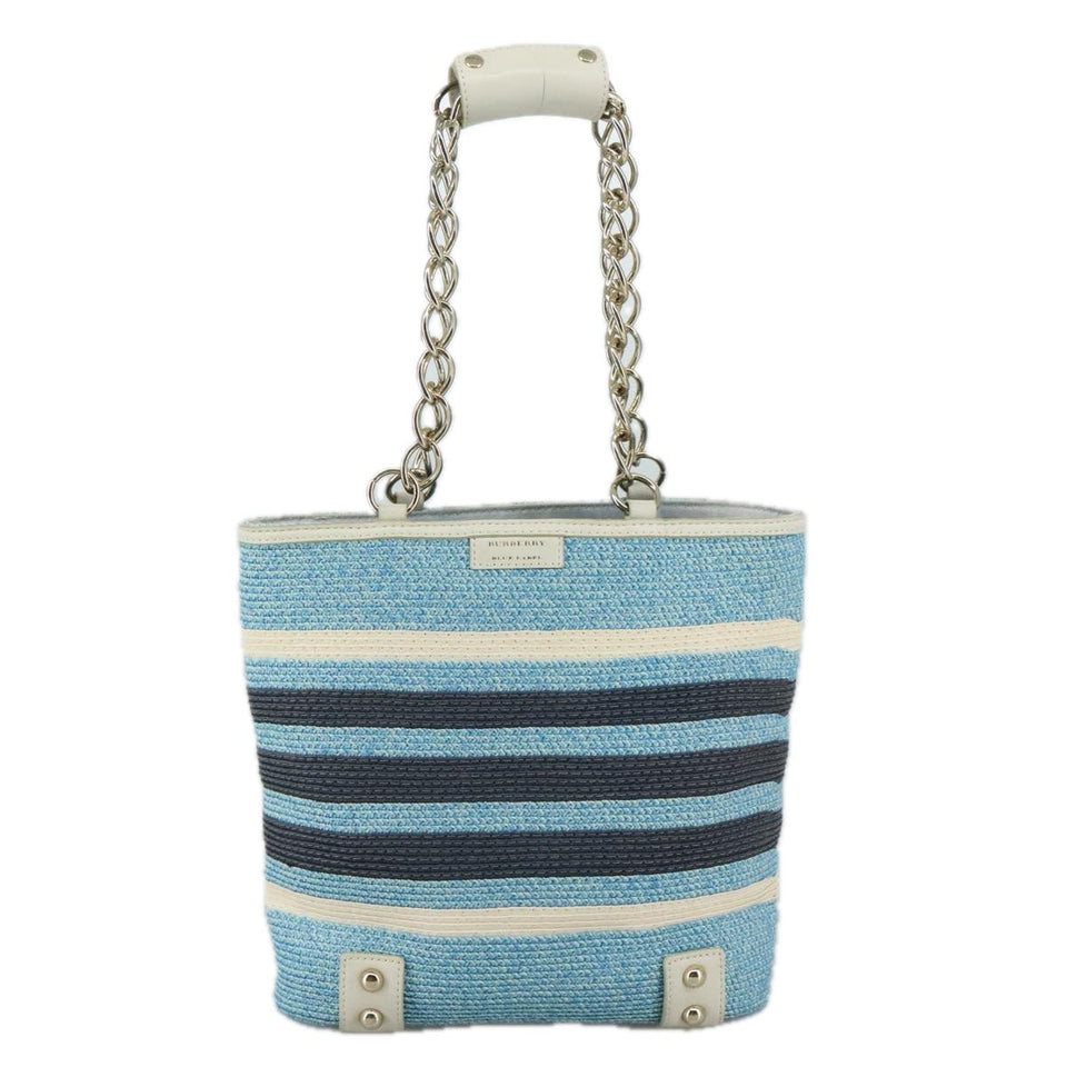 Burberry Blue Wicker Shoulder Bag ( )