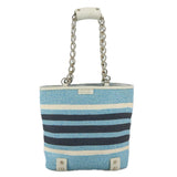 Burberry Blue Wicker Shoulder Bag ( )