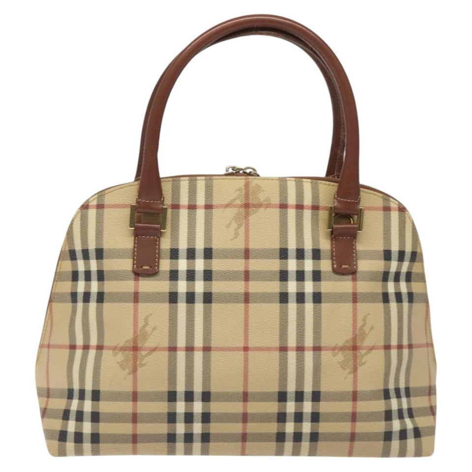 Burberry Nova Check Beige Canvas Handbag ( )