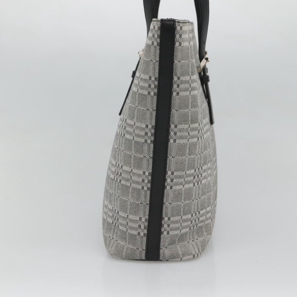 Burberry Nova Check Grey Canvas Shoulder Bag ( )
