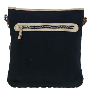 Burberry Nova Check Navy Canvas Shoulder Bag ( )