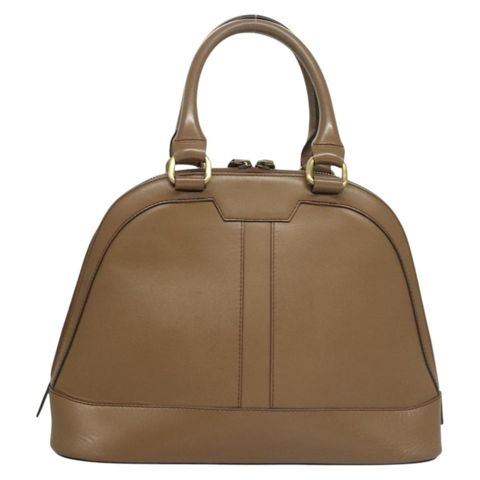Burberry Vintage Check Brown Leather Handbag ( )