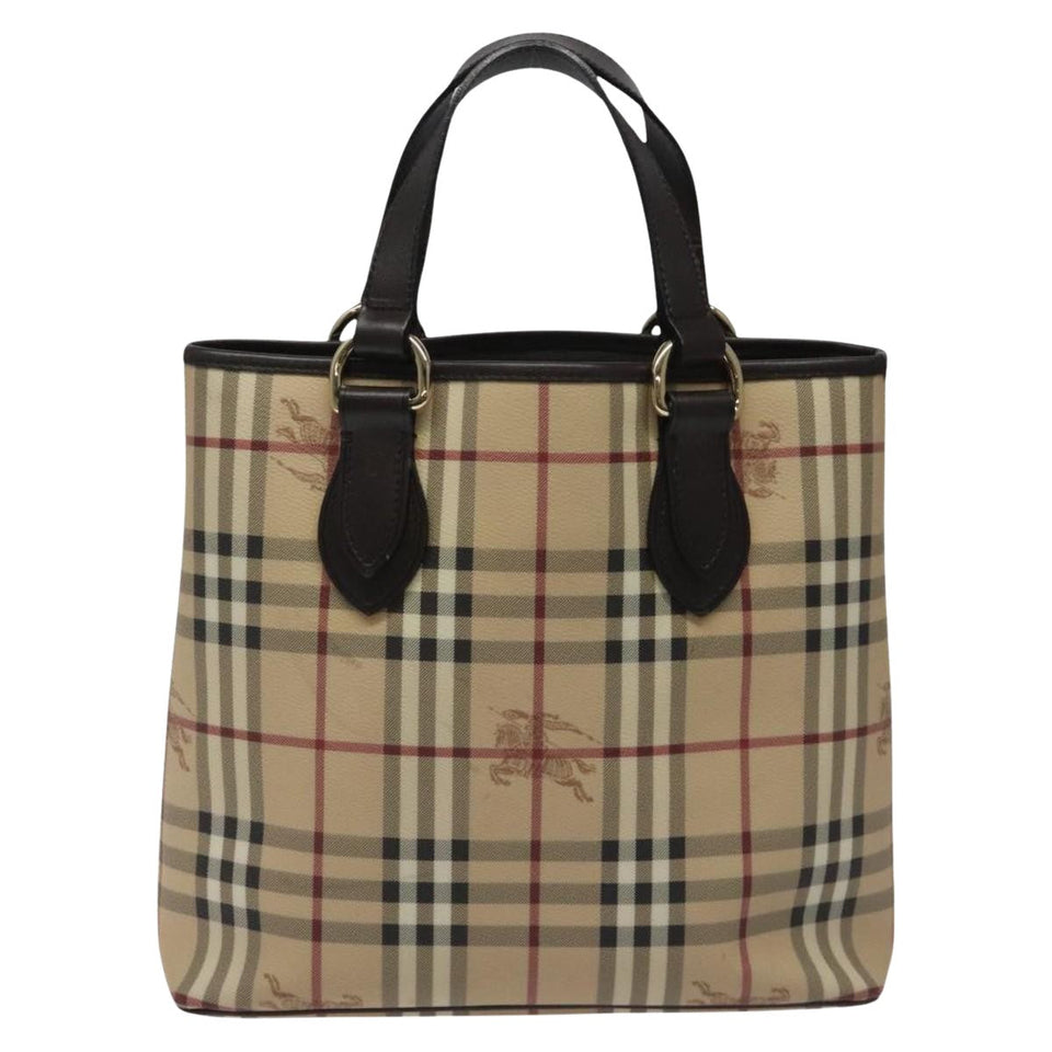 Burberry Nova Check Beige Canvas Tote Bag ( )