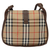 Burberry Haymarket Beige Canvas Shoulder Bag ( )