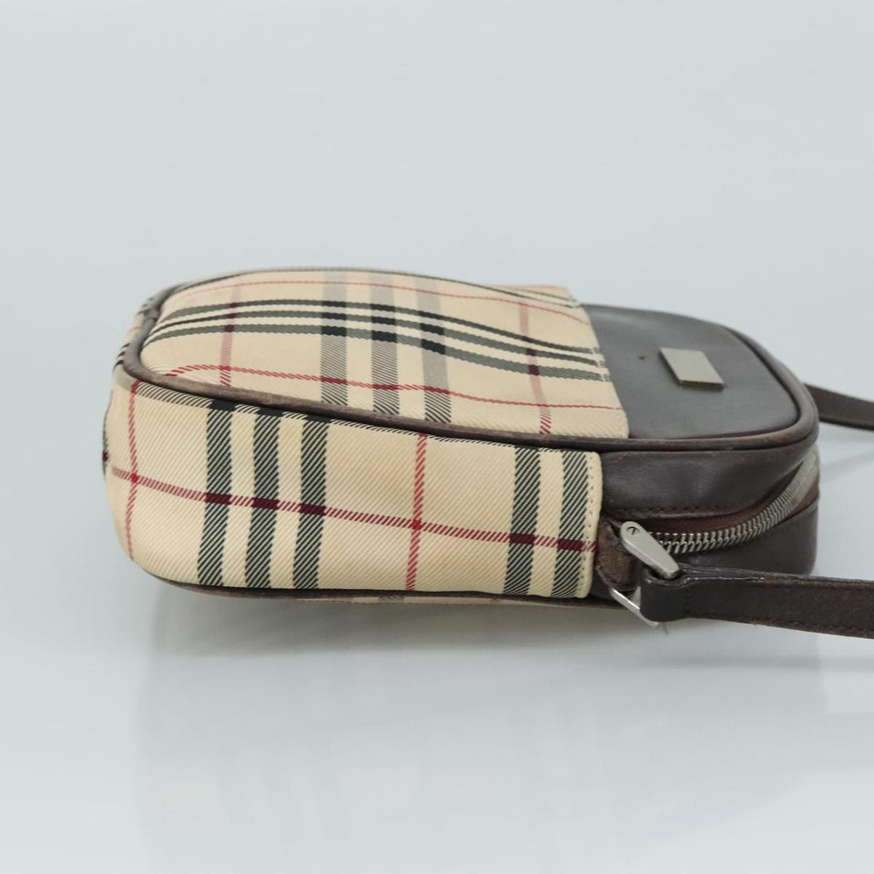 Burberry Nova Check Beige Canvas Shoulder Bag ( )