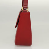 Burberry Red Leather Shoulder Bag ( )