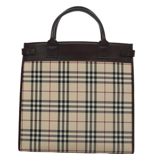 Burberry Nova Check Beige Canvas Handbag ( )