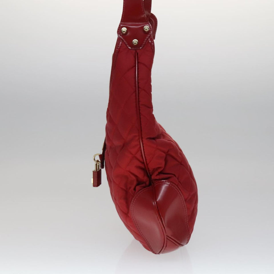 Burberry Shoulder Bag Red Synthetic Shoulder Bag ( )