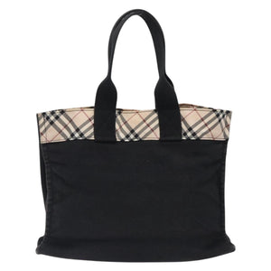 Burberry Nova Check Black Canvas Handbag ( )