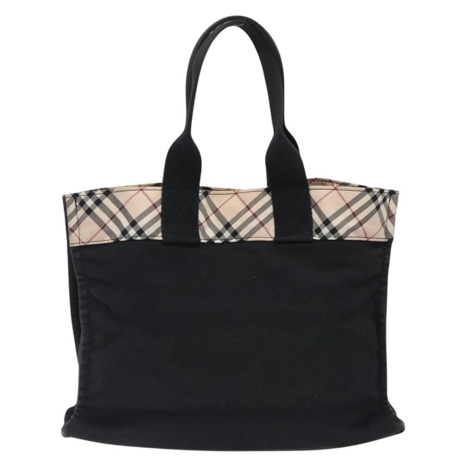 Burberry Nova Check Black Canvas Handbag ( )