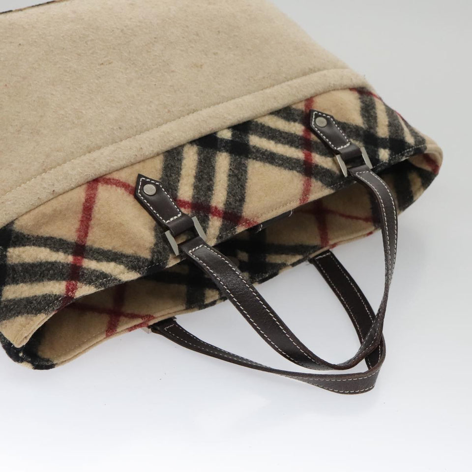 Burberry Nova Check Beige Canvas Handbag ( )