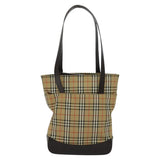 Burberry Nova Check Beige Canvas Shoulder Bag ( )