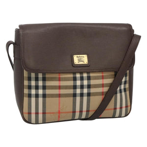 Burberry Nova Check Beige Canvas Shoulder Bag ( )
