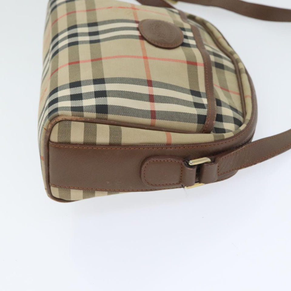 Burberry Nova Check Beige Canvas Shoulder Bag ( )