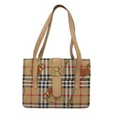Burberry Nova Check Beige Synthetic Tote Bag ( )