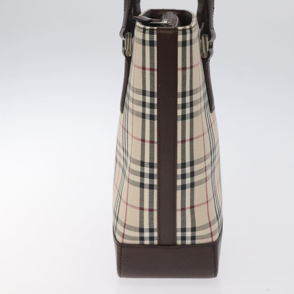 Burberry Nova Check Beige Canvas Handbag ( )