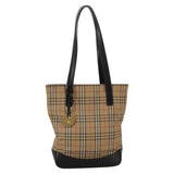 Burberry Nova Check Beige Canvas Tote Bag ( )